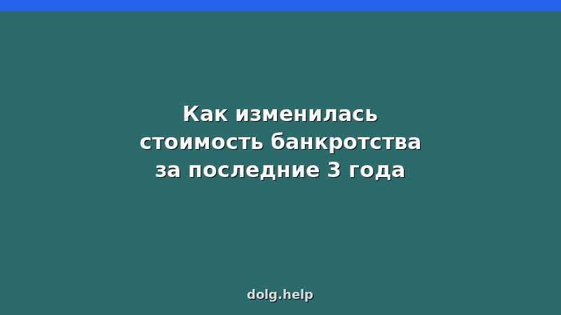 Динамика стоимости банкротства физических лиц 2023-2026: судебное и внесудебное банкротство, цены, расходы
